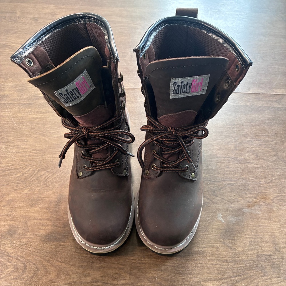 Safety Girl Women's 8" Logger Boots - Dark Brown 6M